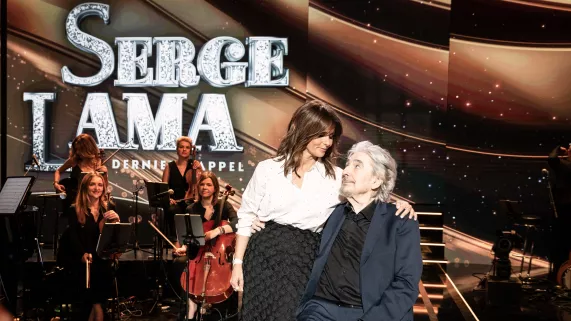 Serge Lama et Faustine Bollaert