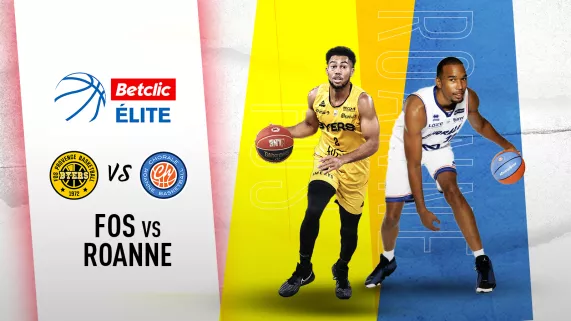 Affiche du match de basket Fos vs Roanne