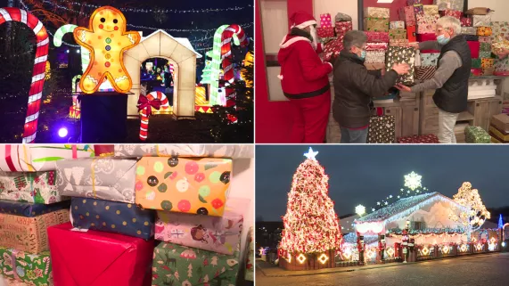 Images de Noël : illuminations et cadeaux