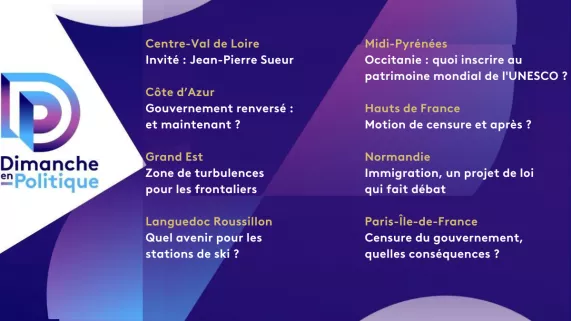 DEP régions 8 déc 2024