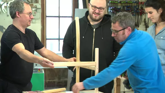 L'équipe au travail