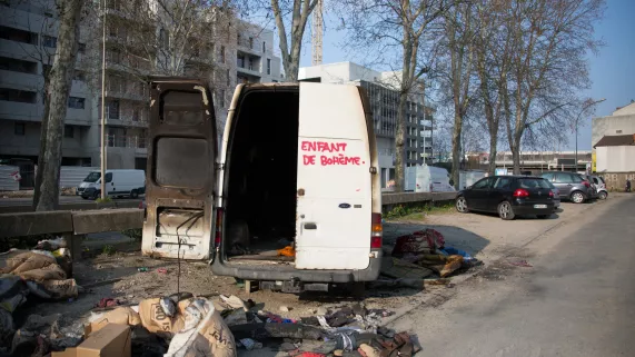 La camionnette blanche