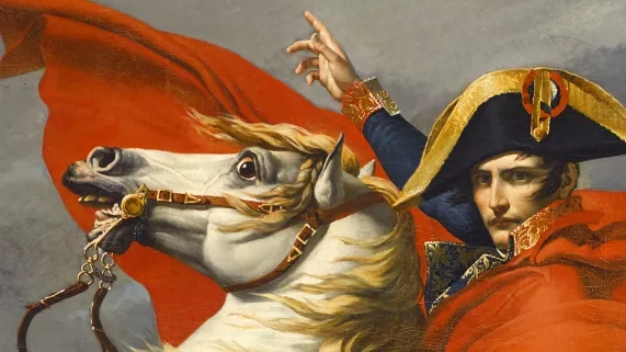 © Rmn - Grand Palais / Franck Raux Jacques-Louis David, Bonaparte, Premier consul, franchissant le Grand-Saint-Bernard, le 20 mai 1800, 1802, Versailles, musée national des châteaux de Versailles et de Trianon
