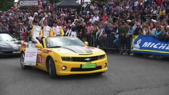 Parade des pilotes au Mans en 2024