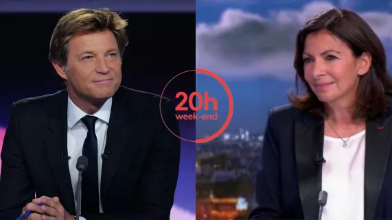 Anne Hidalgo Laurent Delahousse Anne Hidalgo Laurent Delahousse