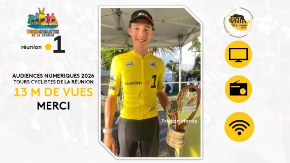 🚴‍♂️ Tour Cycliste de La Réunion 2026 : Réunion La 1ère rayonne bien au-delà de l’île avec près de 13 millions de vues sur le numérique ! 📺📱