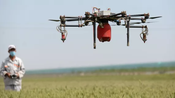Droniste en agriculture