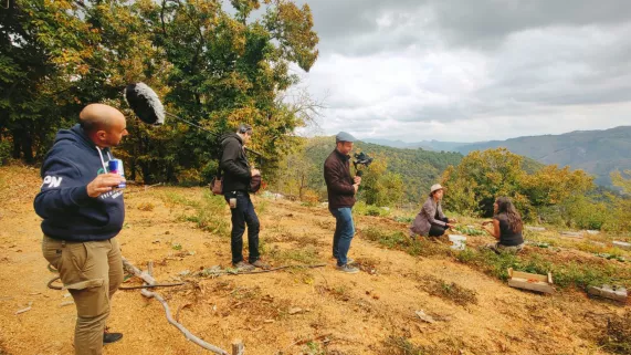équipe de tournage O la belle vie