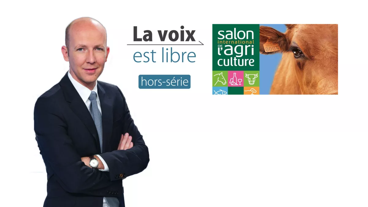 Louis Roussel La voix est libre Louis Roussel logo la voix est logo salon de l'agriculture