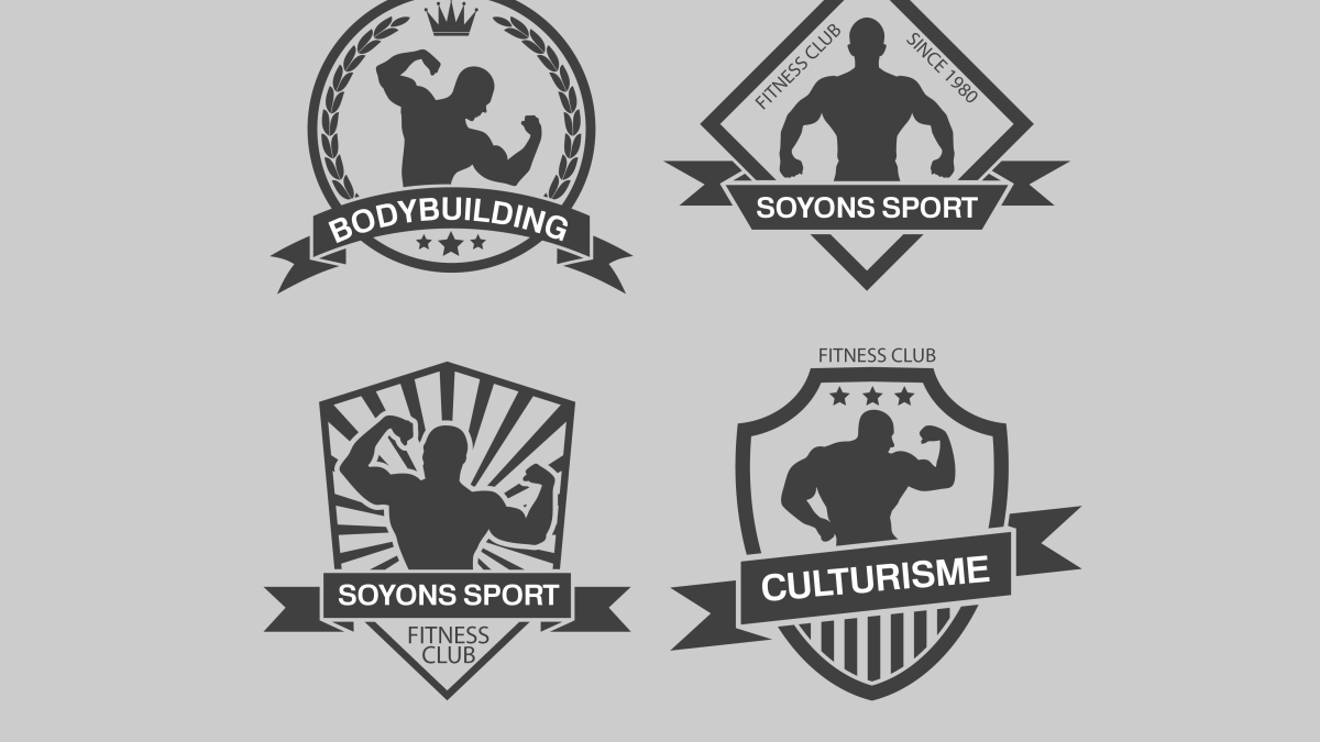 Soyons sport spécial culturisme logo culturisme