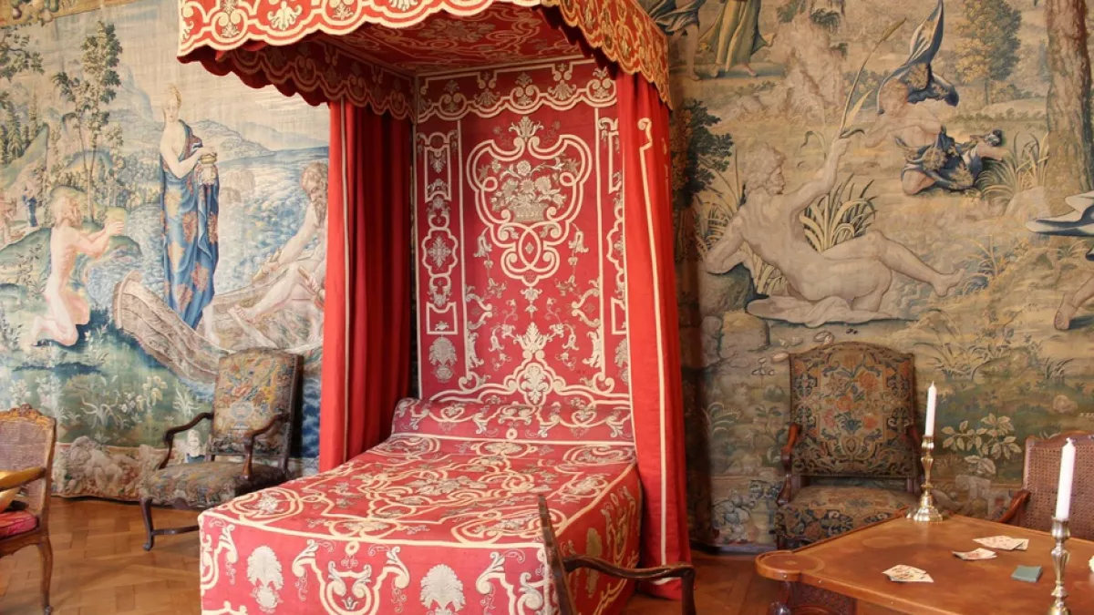 Chambre du châtelain - © X. Selva Chambre royale