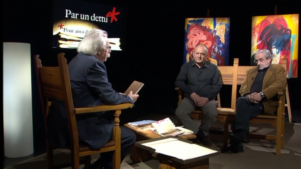 Bernard filippi, peintre et Antoine Graziani poète sont les invités de Par un Dettu Par un Dettu