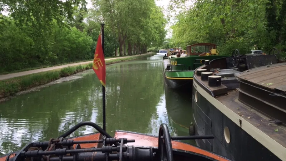 ©FG France3Midipy-2016/ Canal du Midi Péniche sur Canal du Midi