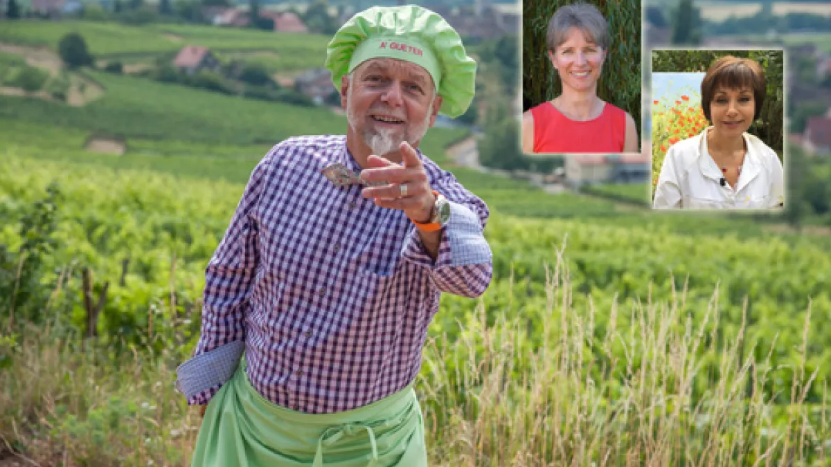 A' Gueter - André Muller - Catherine Kraemer - Brigitte Di Scala - crédit FTV A' Gueter - André Muller - Catherine Kraemer - Brigitte Di Scala