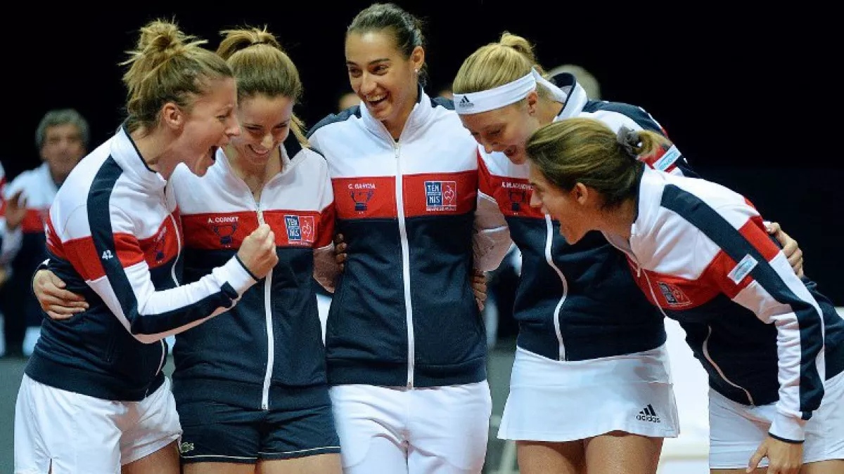 Equipe de France FED CUP - crédit Jean-François Monier AFP Equipe de France FED CUP