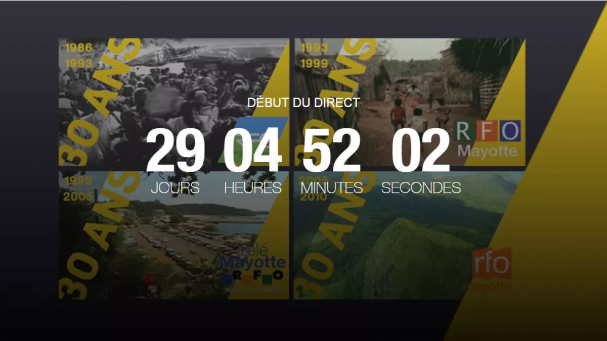Mayotte 1ère fête ses 30 ans de la Télé Mayotte 1ère fête ses 30 ans de la Télé