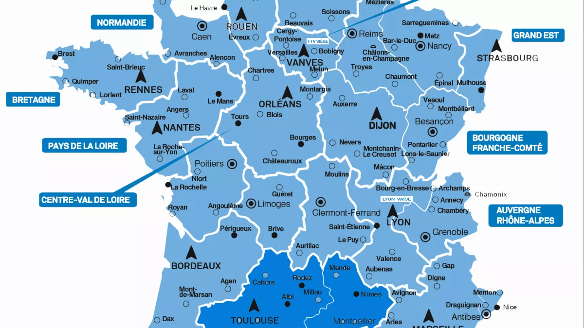 Carte de France Occitanie 2017 Carte de France Occitanie 2017