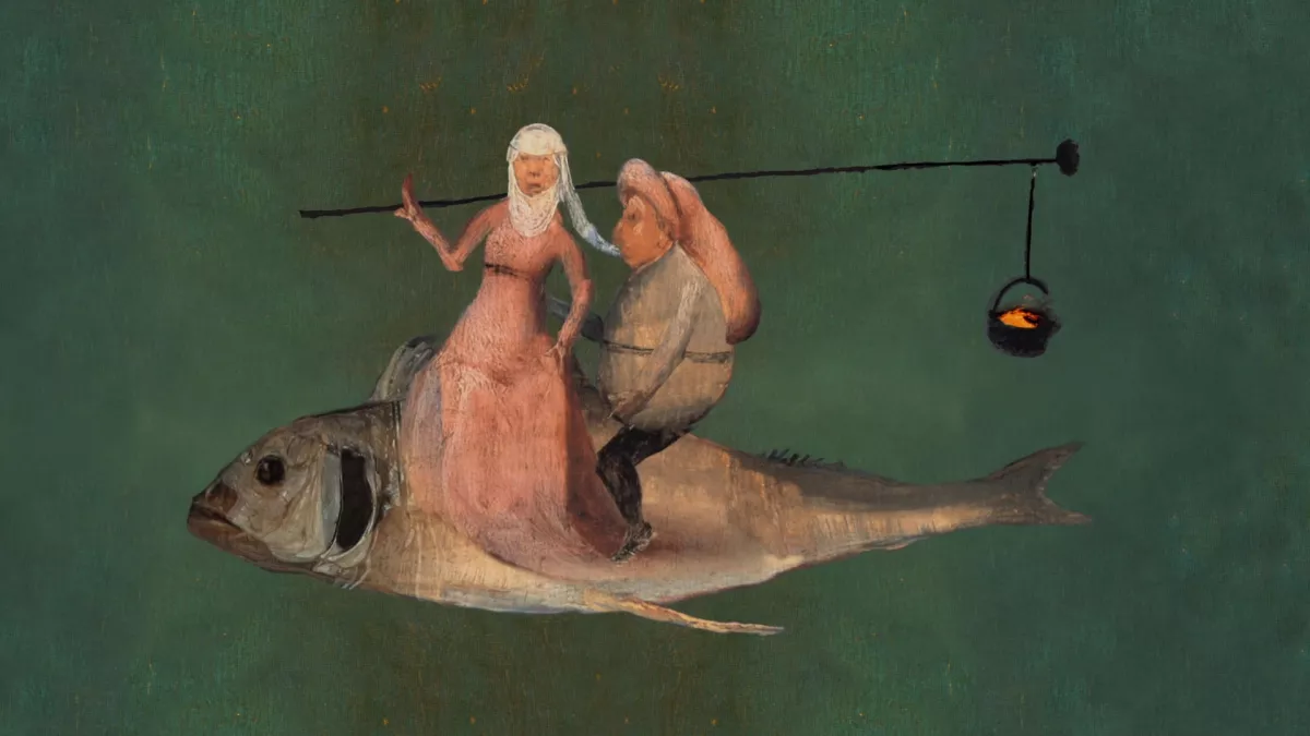 Triptyque de la tentation de Saint-Antoine (détail) © INA JERÔME BOSCH, LE DIABLE AUX AILES D'ANGE