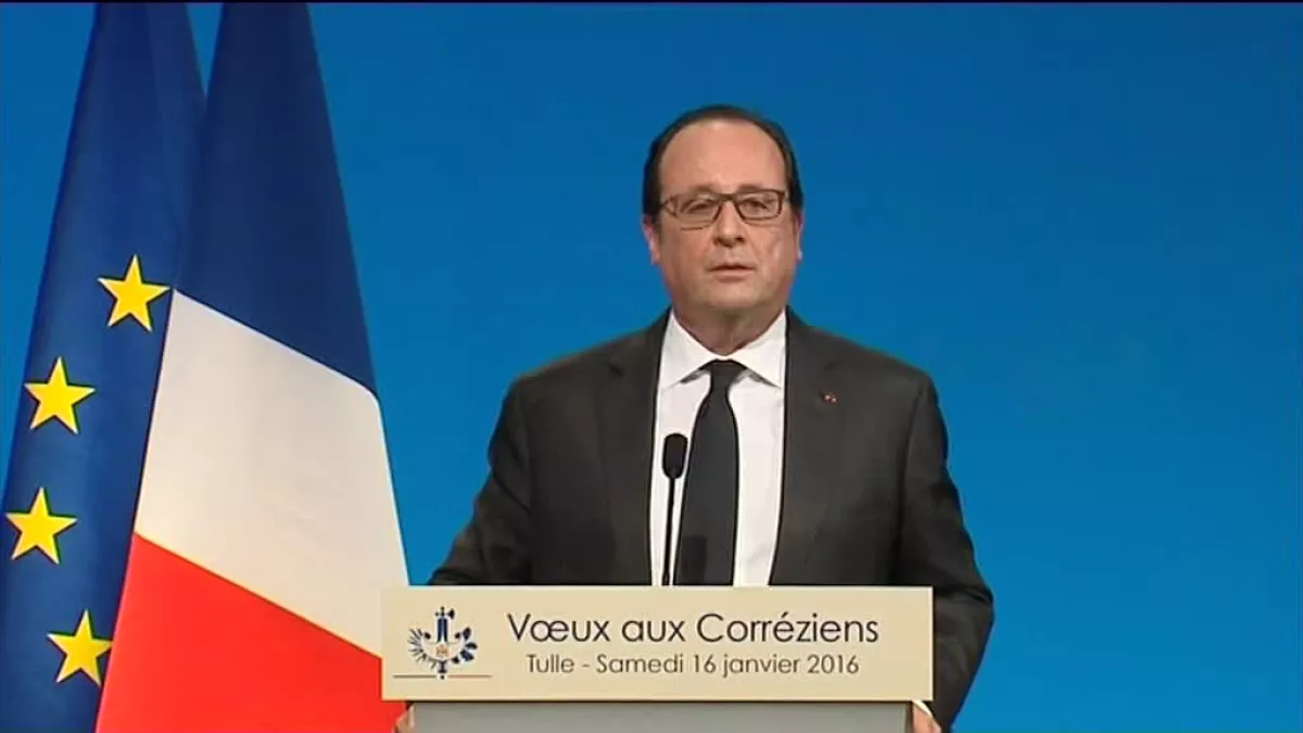 François Hollande - Voeux Tulle 2016 - crédit France 3 Limousin François Hollande