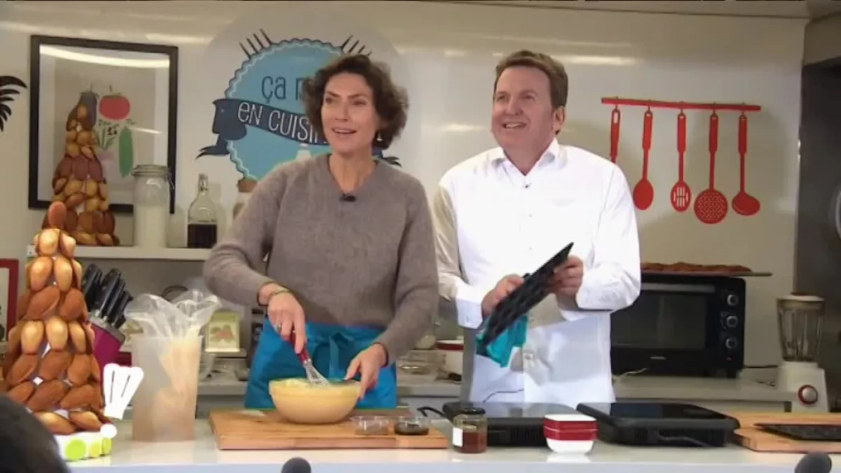 Ça roule en cuisine - Sophie Menut et Christophe Felder - crédit FTV Ça roule en cuisine - Sophie Menut et Christophe Felder