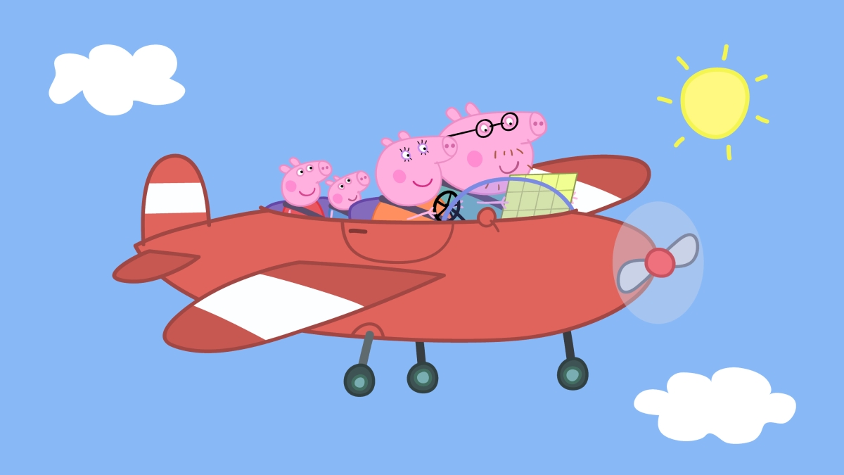 Peppa pig en el avión store