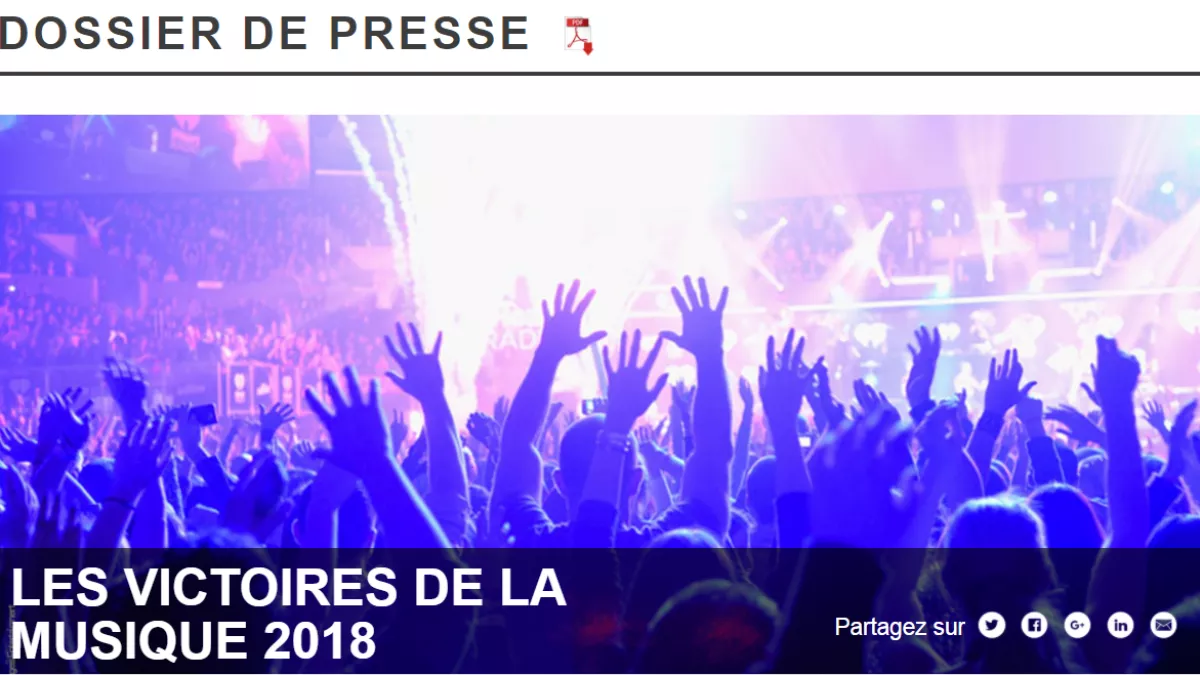 LES VICTOIRES DE LA MUSIQUE 2018