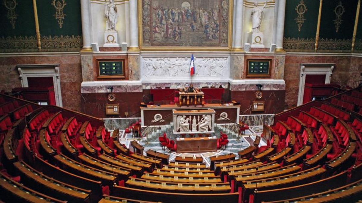 Hémicycle de l'Assemblée Nationale-  Photo Charlotte Schouboe France 3 