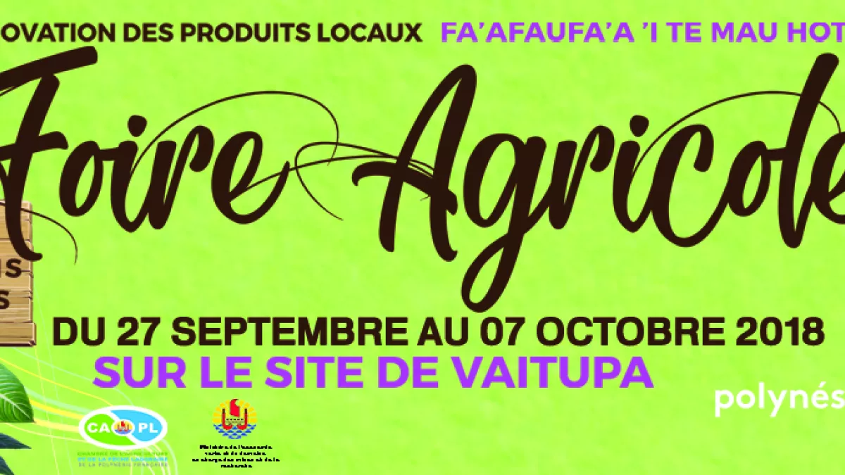 @servicecommunicationLa1ère Foire Agricole 2018