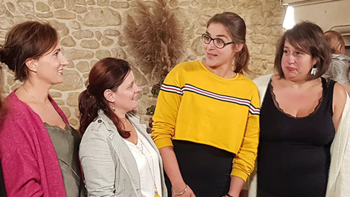 France et le groupe d'amies épicuriennes de St André de Cubzac
