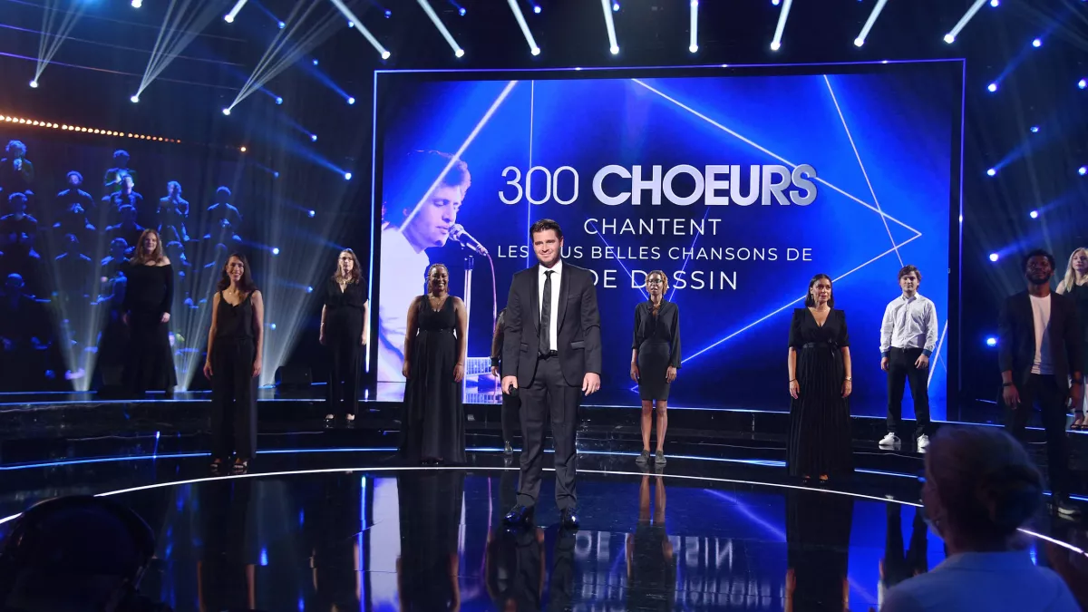 © Tiziano Da Silva / Bestimage 300 CHOEURS CHANTENT DASSIN