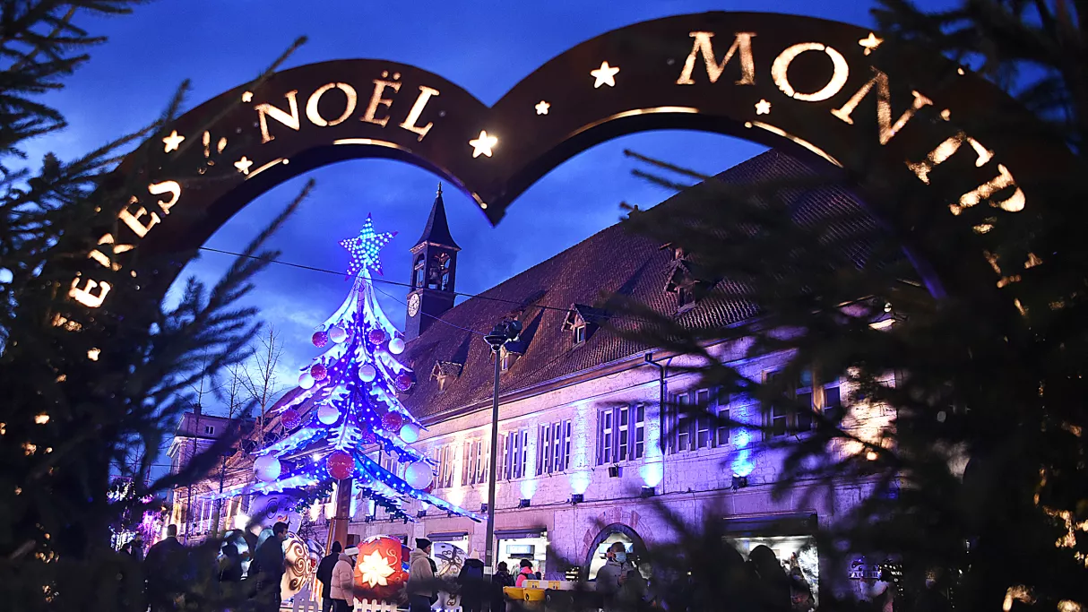 Lumières de Noël à Montbéliard Doubs
