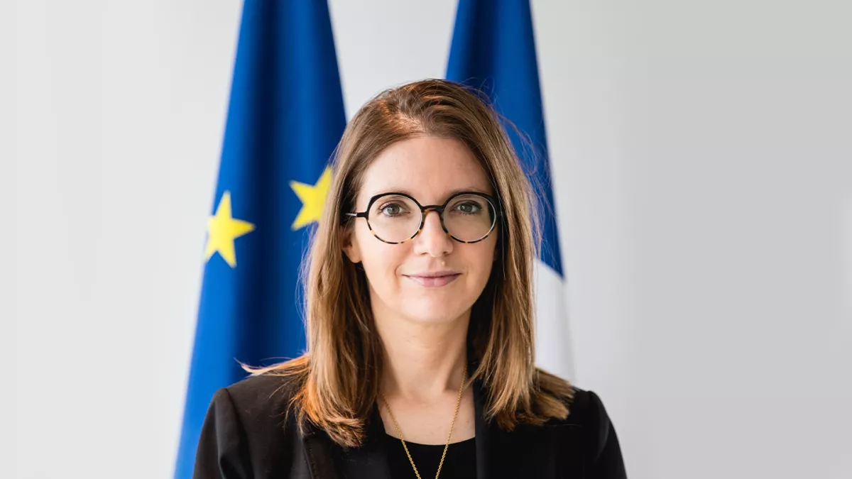Aurore Berge ministre chargée de l’Égalité entre les femmes et les hommes et de la lutte contre les discriminations