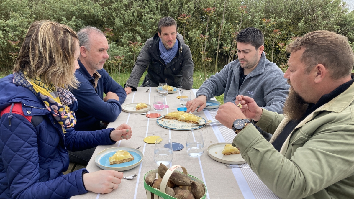 Tarte aux poires de terre à Talmont-Saint-Hilaire 