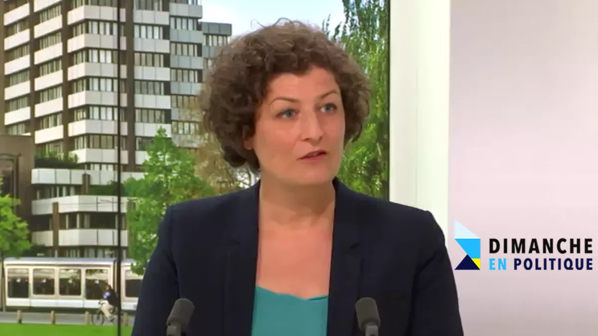 Jeanne Barseghian face à la presse dans Dimanche en politique © France 3 Grand Est Jeanne Barseghian, maire de Strasbourg invitée de Dimanche en politique