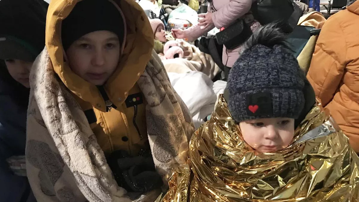 Réfugiés ukrainiens, fragments d’exil Enfants ukrainiens