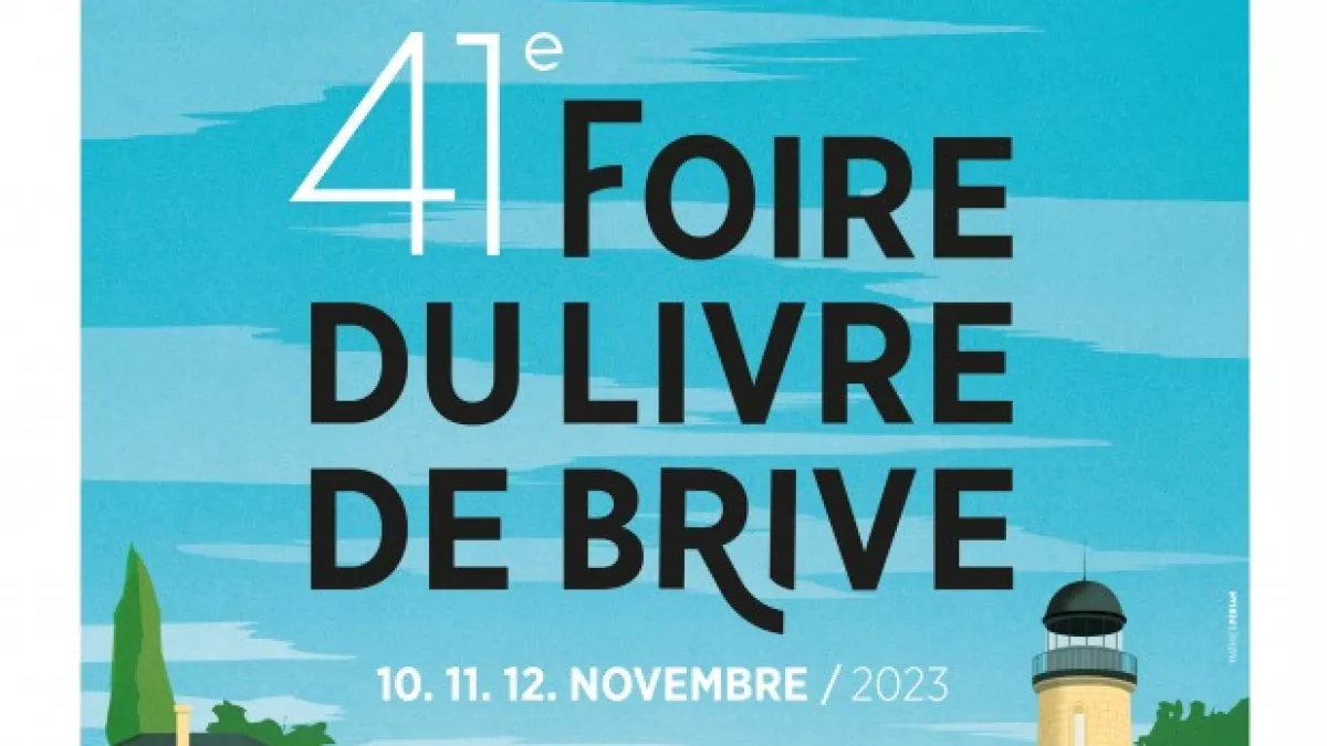 Affiche foire du livre de Brive 2023