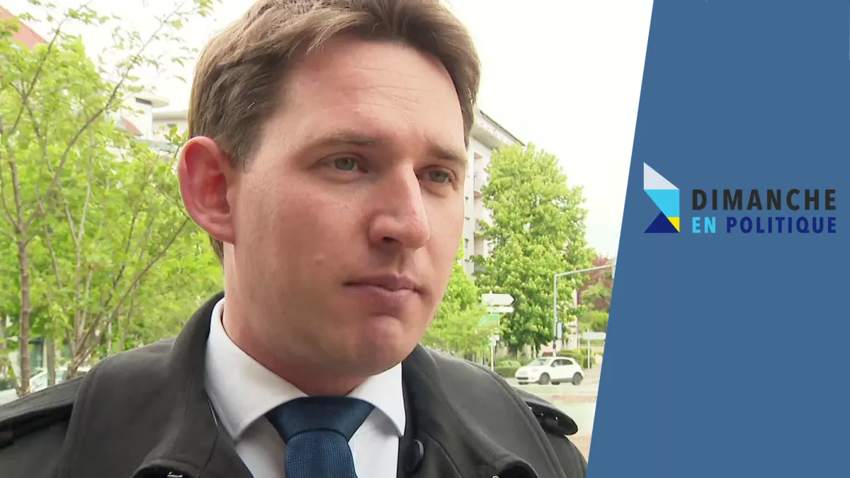 Dimanche en politique - Raphaël Schellenberger - CREDIT FTV Raphaël Schellenberger, député Les Républicains du Haut-Rhin, est l'invité de Dimanche en politique
