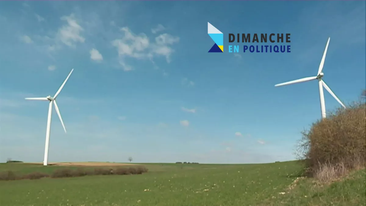 Dimanche en politique Europe - pacte vert européen - CREDIT FTV Eoliennes - Dimanche en politique Europe débat sur le pacte vert européen