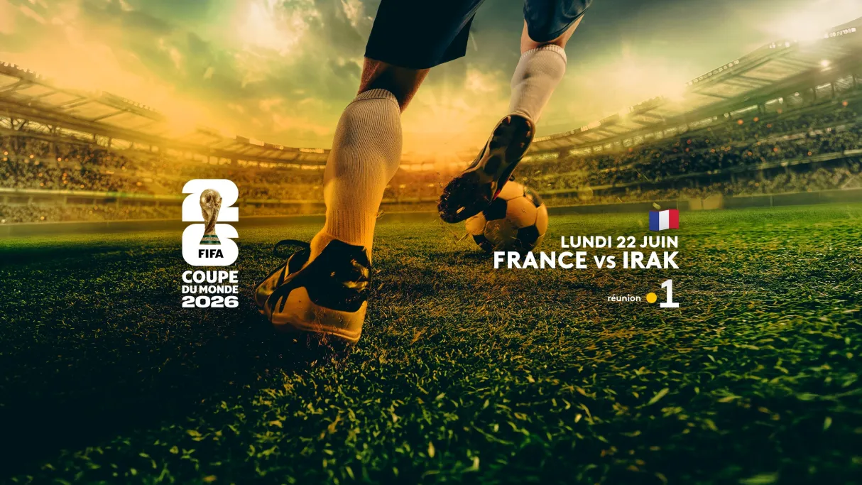 COUPE DU MONDE 2026 🏆⚽ Réunion la 1ère, votre plus grand terrain de sport ! 🇷🇪🏟️ MATCH ÉVÈNEMENT À VIVRE EN DIRECT ET EN CLAIR ! 📺✨ Sur Réunion la 1ère, préparez-vous à vibrer devant le grand choc des Bleus ! Une rencontre au sommet et particulièrement attendue par tous les passionnés de football. 🌟👀