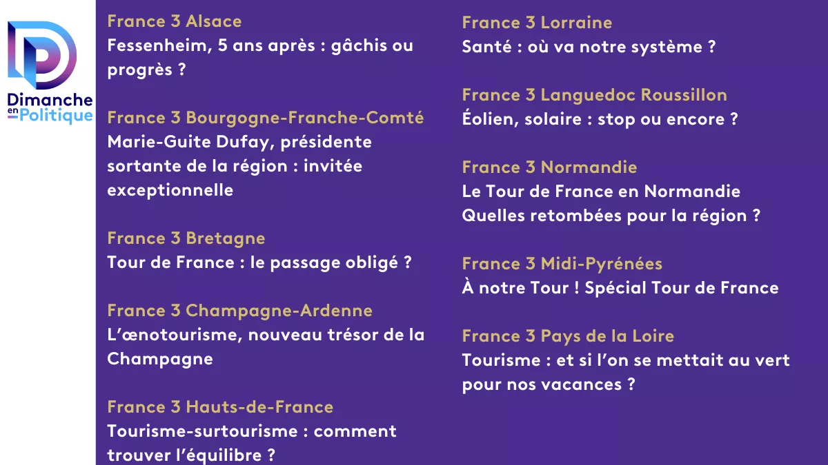 DEP régions 29 juin 2025