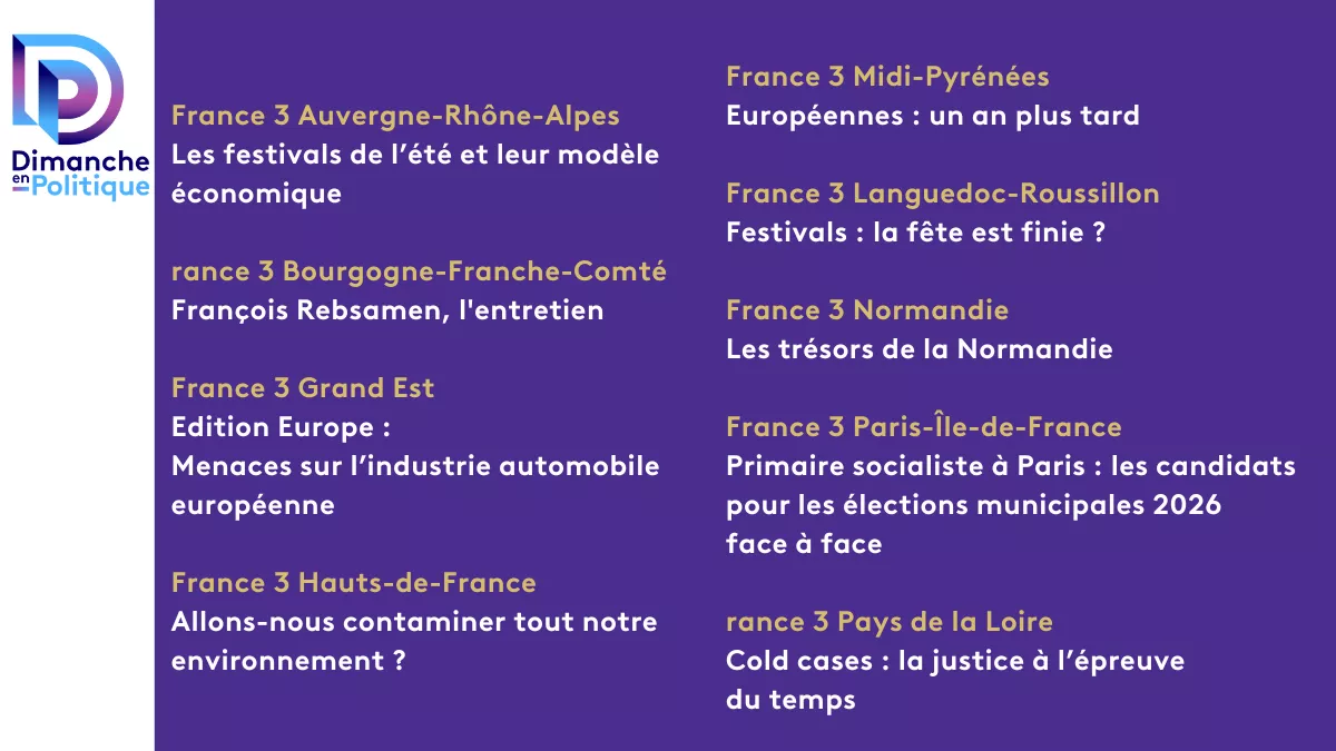 DEP régions 22 juin 2025