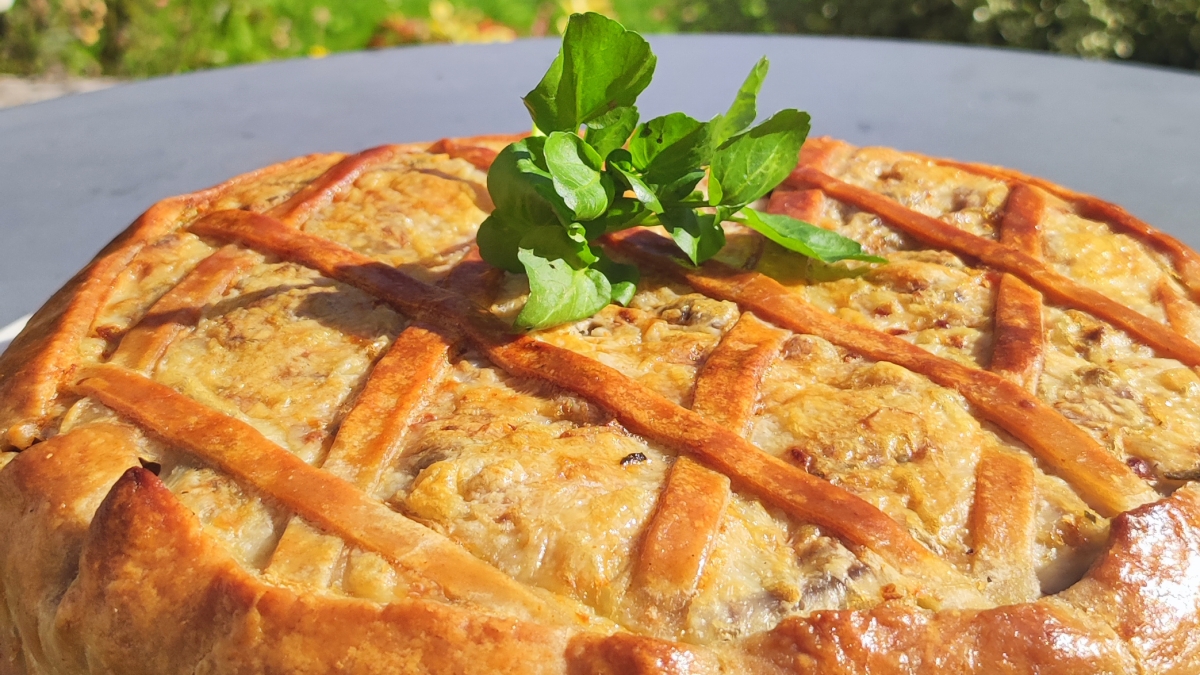 Tourte au cresson à Boé 