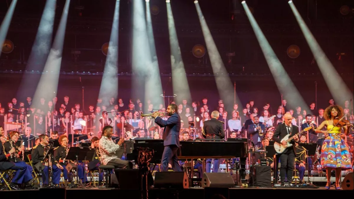 Ibrahim Maalouf à l'AccorHotels Arena © Caroline Bottaro