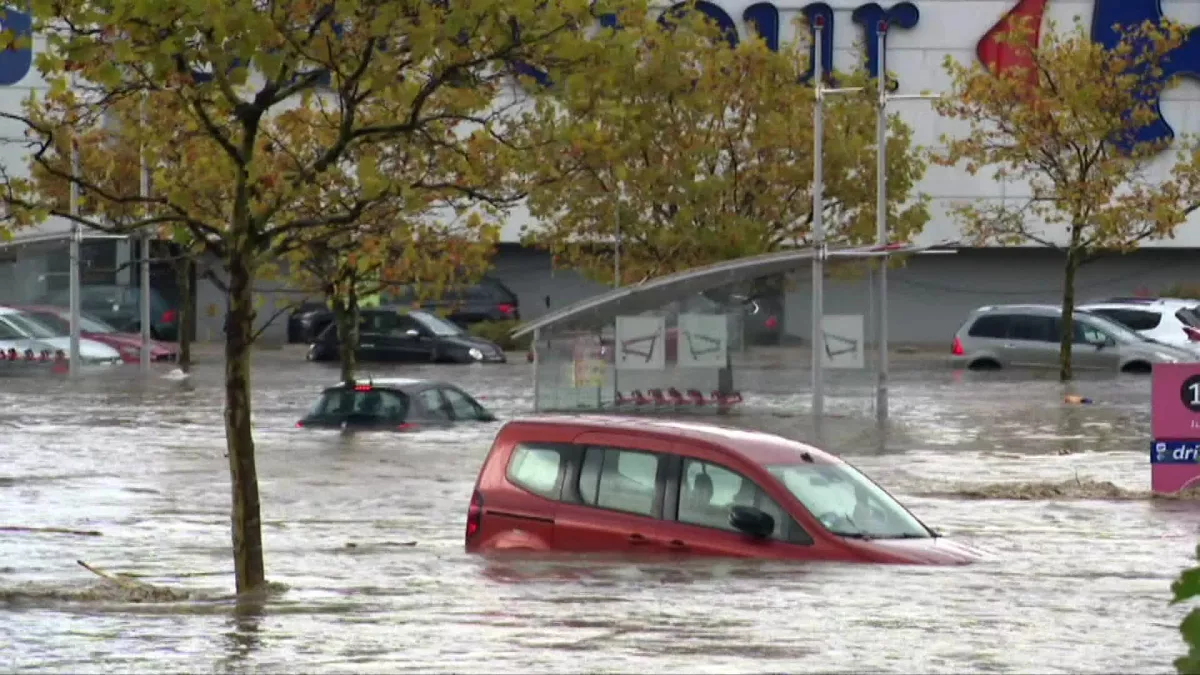 inondation centre commercial de Givors