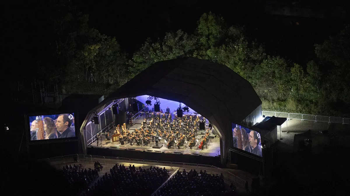 Concert ouverture festival musique besancon scène près de vaux besançon sous la citadelle