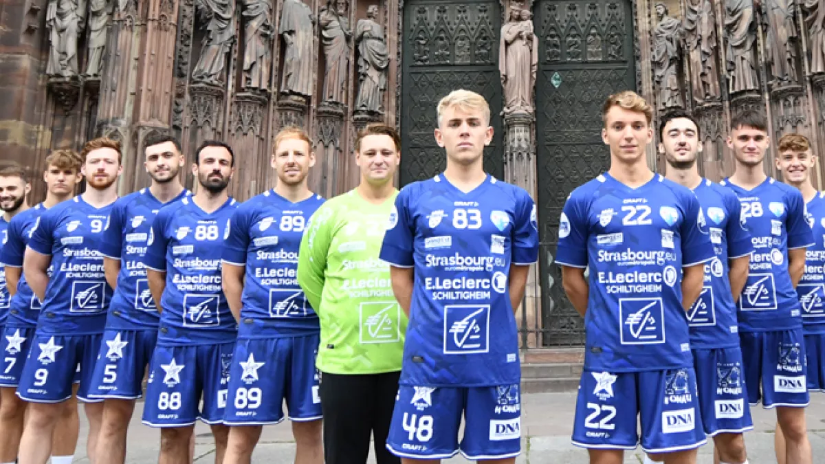 L'équipe de Strasbourg Eurométropole Handball