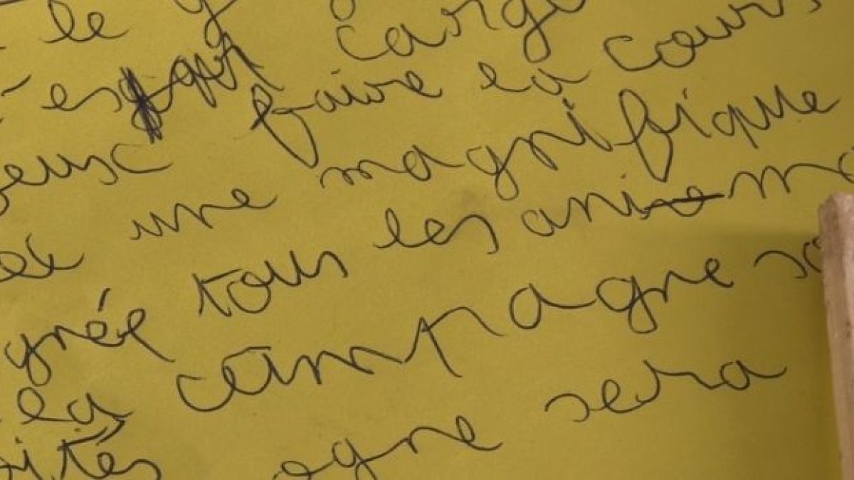 PAPIONS EN AVIER Ecriture enfants