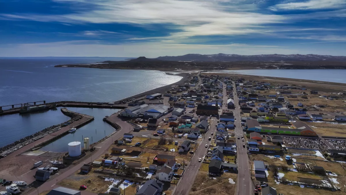 Village de Miquelon vu d'en haut © Jean-Christophe Paulau © Jean-Christophe L'Espagnol
