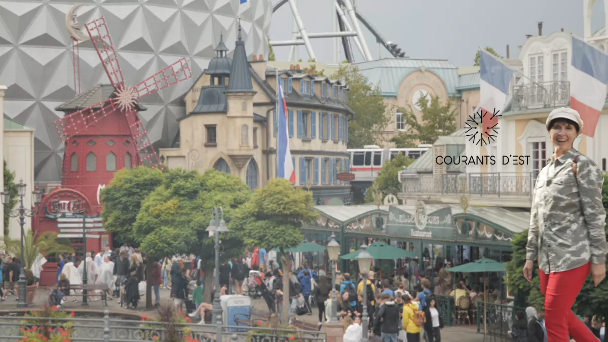 Courants d'Est - Carine Aigon visite le parc de loisirs Europapark - crédit FTV Courants d'Est - Carine Aigon visite le parc de loisirs Europapark - crédit FTV