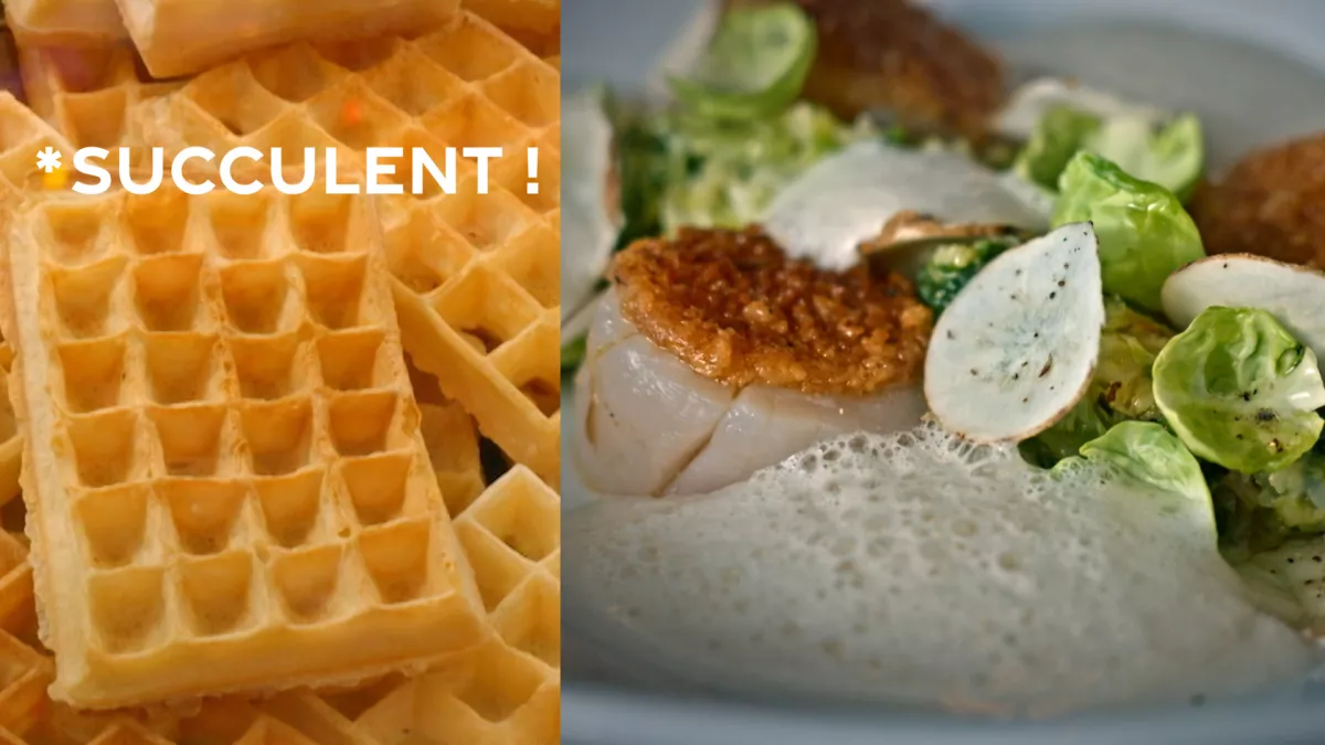 Succulent ! La gaufre - crédit FTV la gaufre liégeoise, bruxelloise, des Flandres, sèche, un plaisir succulent !